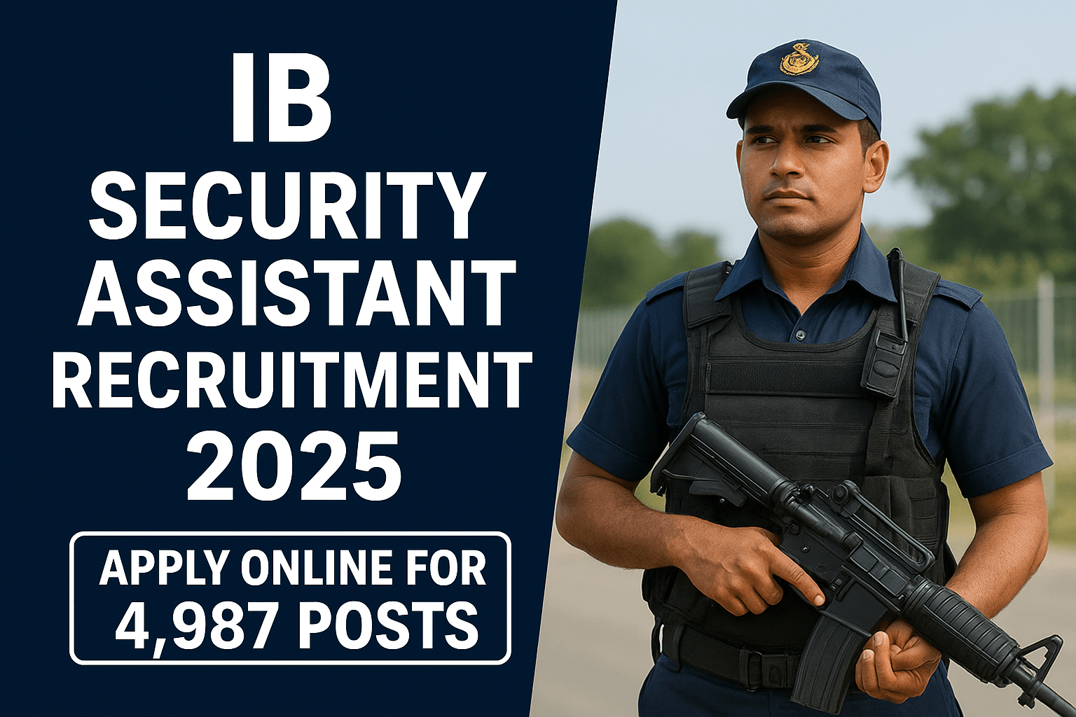 IB Security Assistant Recruitment 2025